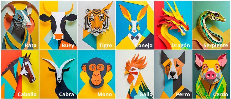 Astrología BaZi 12 Animales Zodíaco Chino